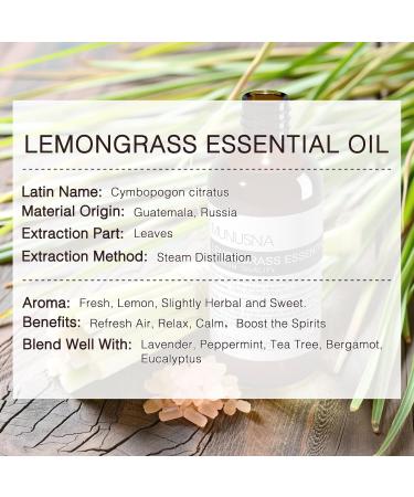 Lemongrass Essential Oil and Rosemary Essential Oil for Aromatherapy Diffusers Candle Soap Making - Buy Online on GoSupps.com
