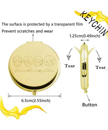 Golden TV Show Pocket Mirror - Sophia Dorothy Blanche Rose Fans Gift - Buy Online on GoSupps.com