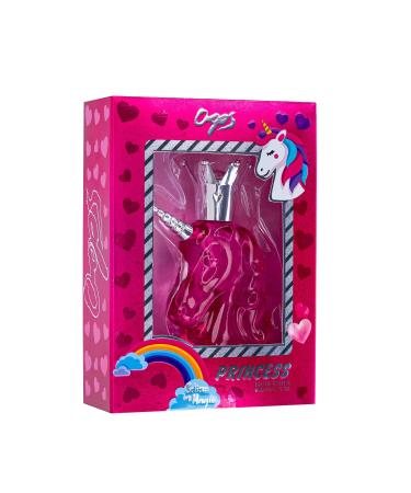 Oo.ps Women Eau De Toilette - Princess 50Ml: Enchanting Freesia Jasmine Rose White Musk Peach & Caramel In Unique Unicorn Glass Bottle-Ideal Gift For Girls Captivating Citrus & Fruity Fragrance - Buy Online on GoSupps.com