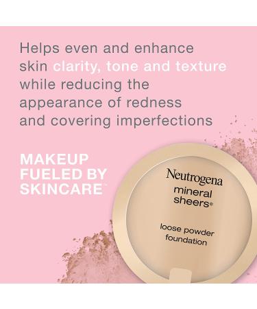 Neutrogena Mineral Sheers Loose Powder Foundation - Natural Ivory 20, Sheer to Medium Coverage - Buy Online on GoSupps.com