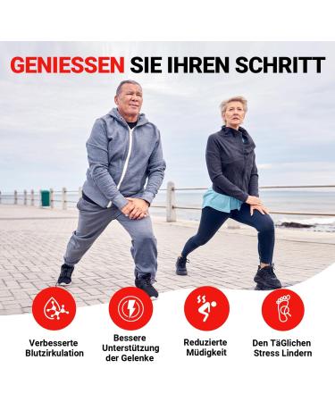 PCSSole Orthopedic Insoles for Work & Sports | Comfort Shoe Inserts for Flat Feet Plantar Fasciitis & Heel Pain | Men's 6-6.5 & Women's 8-8.5 (Red) - Buy Online on GoSupps.com