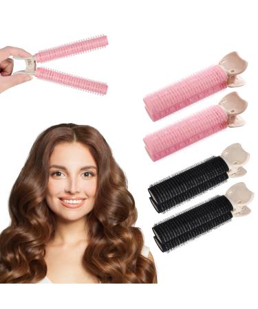 Volumizing Hair Clips  Root Clips for Hair Volume  Instant Hair Volumizing Clips for Women (Pink-black) Pink  Black