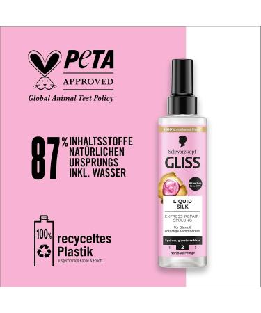 Gliss Express Silk Repair Conditioner (200 ml) for exceptionally soft hair with heat protection up to 230 C - Buy Online on GoSupps.com