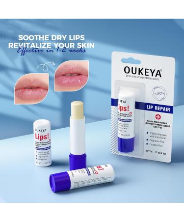 Medicated Lip Balm Hydrating w/Petrolatum Shea Butter Beeswax 100% Natural Ingredients Organic Lip Butter Balm & Moisturizers Lip Repair For Dry Cracked Lips Overnight Lip Treatment 2PCS - Buy Online on GoSupps.com