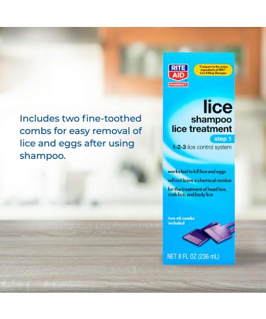Rite Aid Lice Shampoo 8 oz - Effective Lice Treatment for Kids & Adults | Fast Shipping Worldwide - Buy Online on GoSupps.com