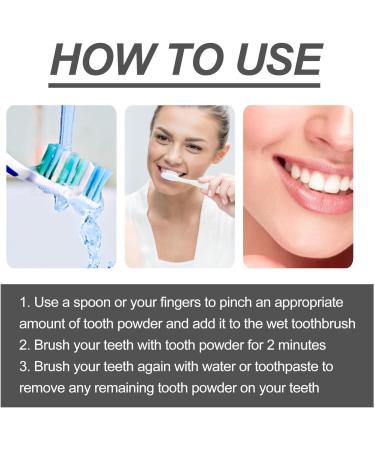 Natural Charcoal Tooth Elevator Powder for Whitening & Cleaning | 2 Pieces - Activated Carbon Tooth Care - Buy Online on GoSupps.com