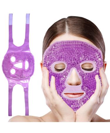 Cold Face Eye Mask Cooling Mask Reusable Cold Mask for Hot and Cold Treatment for Eye Strain Eye Swelling Eye Redness Puffy Eyes Dark Circles Smooth Fine Lines and Eye Recover. 1 PCS