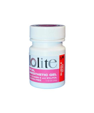 IOLITE Oral Topical Gel with Xylitol and Vitamin E - Gluten Free - Relief for Canker Soars and Dental Pains (1oz Bubblegum) Bubblegum 1 Ounce