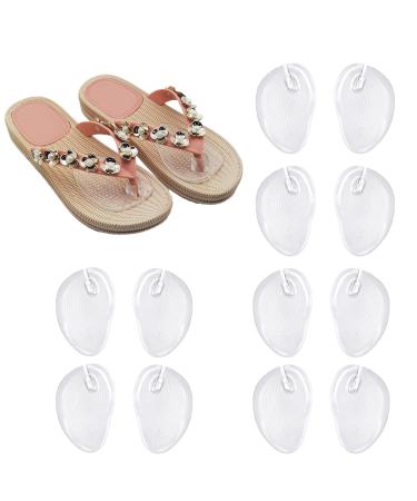 6 Pairs Thong Cushions for Sandals  Gel Metatarsal Pads for Thong Self Adhesive Gel Cushions for Flip Flop Thong Sandals for Metatarsal Support and Pain Relief