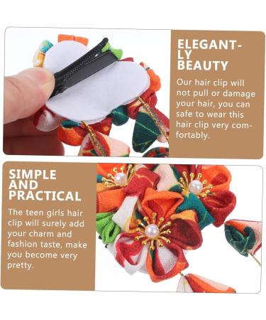 Girls Barrettes for Hair Bridal Hair Accessories Girls Hair Clips Bridal Hair Clip Yellow Hair Clip Girls Hair Accessories Small Hair Clips Cute Hair Pin Wedding Bride Japan Fabric - Buy Online on GoSupps.com