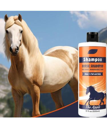 Horse shampoo mane and tail conditioner 500ml nourishing mane and tail shampoo conditioner | Shower bath solution horse grooming supplies add - Buy Online on GoSupps.com