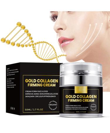 Grospe Collagen Peptides Face Moisturizer Deep Hydration & Anti-Aging Wrinkle Fine Lines Reduction Firming Cream for Women with 5% Hydrolyzed Collagen Hyaluronic Acid 1.7 Fl.Oz - Buy Online on GoSupps.com