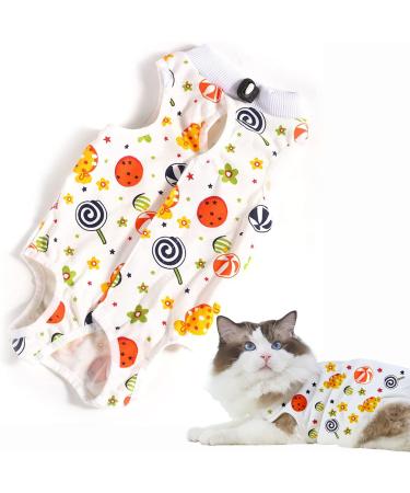 CLLRYBO Katzenbody After op castration pet-medical surgical shirt surgical recovery suits for cats (style: lollipop s) style: lollipops s - Buy Online on GoSupps.com