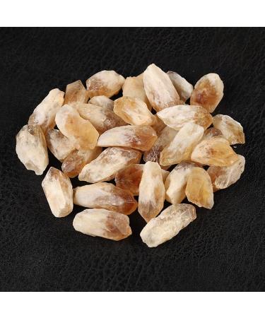 Collection Natural Brazilian Citrine Amethyst Original Crystal Healing Mineral Specimens Energy Stone Home Decoration Fish Tank Stone (Color : Citrine Size : 100g) 100g Citrine