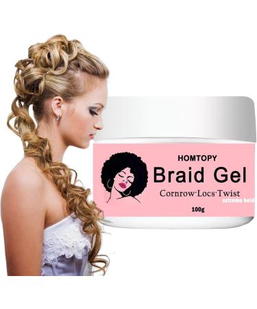 Braiding Gel - Braid Balm Control Edge Lock Gel | Hair Jam Strong Hold Smooths and Tames Frizz No for All-Day Locks Twist and Edge Styling Gel Homraa - Buy Online on GoSupps.com