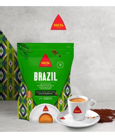 Delta Ground Roasted Coffee from BRAZIL for Espresso Machine or Bag 220g - Buy Online on GoSupps.com
