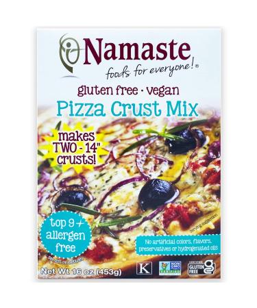 Namaste Foods, Gluten Free Pizza Crust Mix, Allergen-Free, 16-Ounce (Pack of 6)