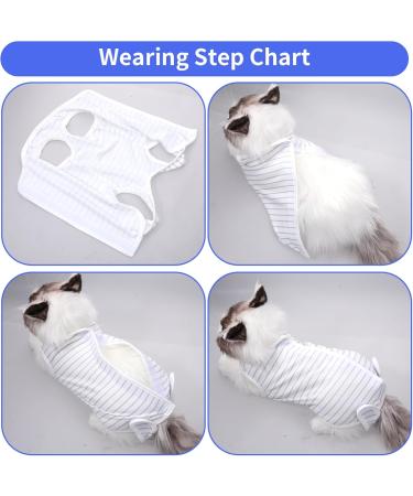 Buy Cobee Professional Cat Recovery Suit - Soft E-Collar Alternative for Abdominal Wounds & Skin Diseases | Size L - International Shipping Available - Buy Online on GoSupps.com