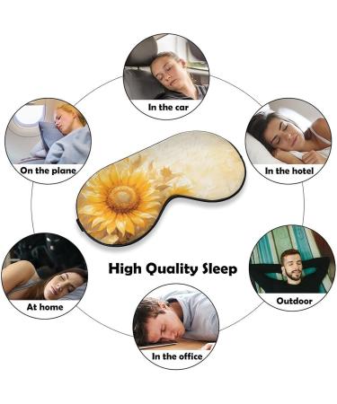 Blooming Sunflowers Sleep Mask - Adjustable Soft Eye Cover for Light Blocking | Perfect for Men Women & Kids - Buy Online on GoSupps.com