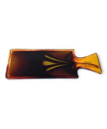 Niavida Retro-Classique Pocket Mirror 14 cm - Amber Frame & Handle - Elegant Rectangular Design for Travel | Shop Internationally - Buy Online on GoSupps.com