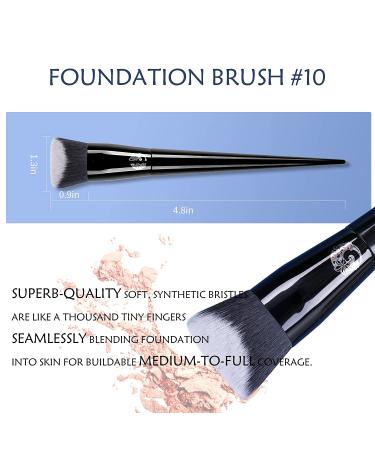 ENERGY Foundation Brush - Premium Kabuki Makeup Brush for Flawless Liquid Cream & Powder Application - Buy Online on GoSupps.com