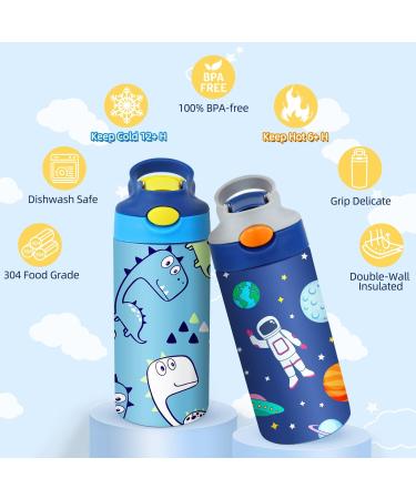 Mocaru Kids Sublimation 12oz Water Bottle with Straw Lid - 6 Pack - Buy Online on GoSupps.com