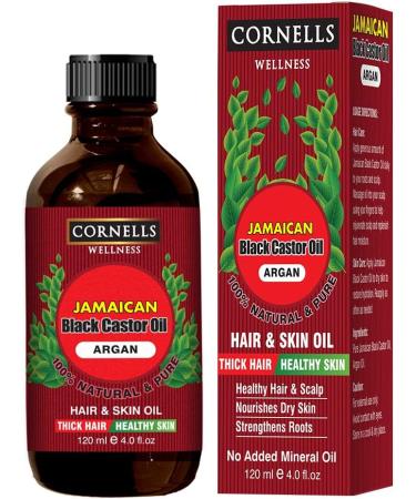 CORNELLS Argan Black Castor Essential Oil 120ml - Buy Online on GoSupps.com