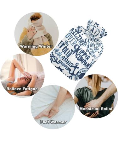 Shop Naanle Vintage Sea Anchor Hot Water Bottle - 1L Heat Bottle for Pain Relief & Therapy | International Shipping Available - Buy Online on GoSupps.com