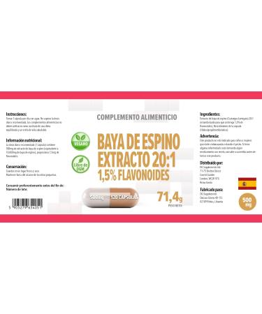 Baie d'aub pine (Hawthorn Berry) 10 000mg quivalent (500mg d'extrait 20:1) 120 g lules v g taliennes 1 5% de flavono des test par un laboratoire ind pendant - Buy Online on GoSupps.com