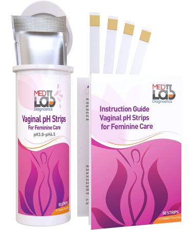 Vaginal pH Test Strips (50 ct) for BV & Yeast Infection. Feminine pH Test for Vaginal Health. Sealed Pouches - Buy Online on GoSupps.com