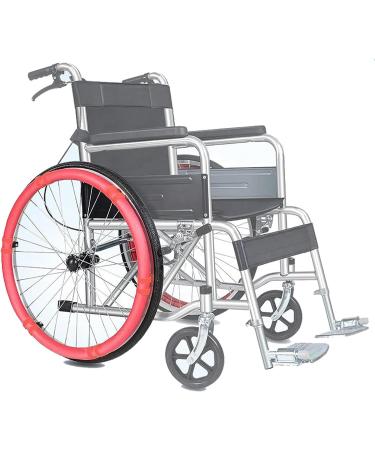 Wheelchair Push Rim Covers(1pair-20-24inch) Prevent Slipping/Easy Installation Non Slip + Wear -Resistant Strong Grip for Four Seasons-B