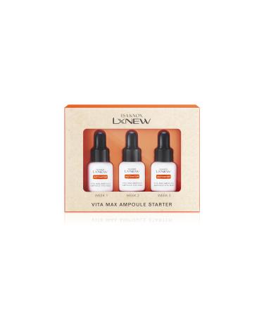 Isa Knox LXNEW Vitamin Max Ampoule (Weekly Kit 0.17fl oz x 3) - Extra Strength Serum for Skin Radiance & Elasticity. Korean Skincare by LG Beauty. Vitamin C Multivitamins Ferulic Acid.