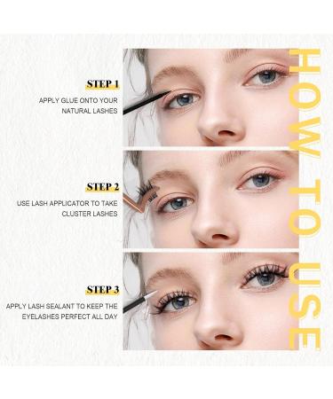 Mayhug Lash Glue Waterproof Eyelash Glue Black Cluster Lashes Glue 5ml Eyelash Glue for Cluster Lashes Super Strong Cluster Lash Glue Hold 72 Hours - Buy Online on GoSupps.com