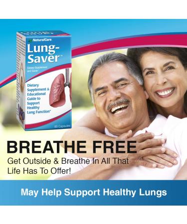 NaturalCare Lung-Saver - 60 Capsules for Respiratory Health & Support - Buy Online on GoSupps.com