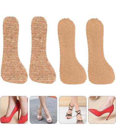 2 Pairs Abaodam Women's Heel Cushion Inserts - Cork Adhesive Shoe Insoles for Comfort and Support - Buy Online on GoSupps.com