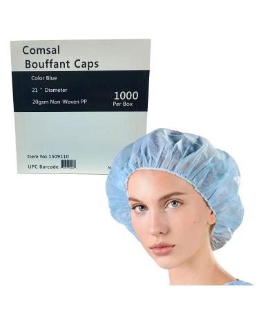1000 Pack Nurse Hair Nets Food Service Disposable 21 Elastic Disposable Hair Nets for Food Service Nurse Doctor Lunch Lady and More Large Hair Cap for Long Hair