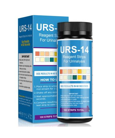 Urine Test Strips 14 Parameters 100 Count Urinalysis Urine Test Strip for UTI Keto Ketosis Protein Specific Gravity Ketone