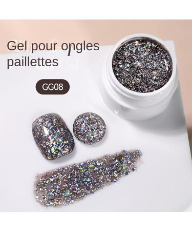 Glitter Gel | Sparkling Nail Gel for Home | 8 Glitter Colors Kit for Nail Care Manicure Pedicure Women's - Buy Online on GoSupps.com