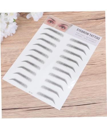 FRCOLOR 2pcs 3d Eyebrow Stickers 3d Stickers Waterproof Suit Stick on Brows Transfer Stickers 4d Bionic - Buy Online on GoSupps.com