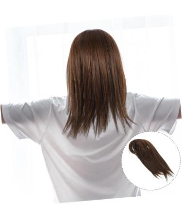 FOMIYES Invisible Wig Wigs Hair Toppers for Thinning Hair Hairpieces for Women Wiglets Hairpieces for Thinning Hair Hairpiece Topper Hair Extensions Chemical Fiber No Trace Miss 35.00X14.00X13.00CM Light Brown - Buy Online on GoSupps.com