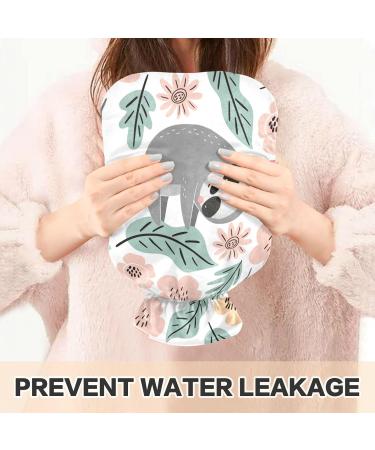 NAANLE Cartoon Sloth Hot Water Bottle - 1L Transparent with Warm & Cold Therapy for Bed Hand & Feet Pain Relief - Buy Online on GoSupps.com
