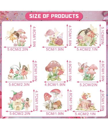 Rngmsi Fairy Cupcake Toppers - 36PCS Fairy Birthday Party Decor Chic Flower Fairy Baby Shower Party Cupcake Topper Decor Girls Elves Fairy Birthday Party Cupcake Supplies Decor Pink Fairy Pink Fairy - Buy Online on GoSupps.com