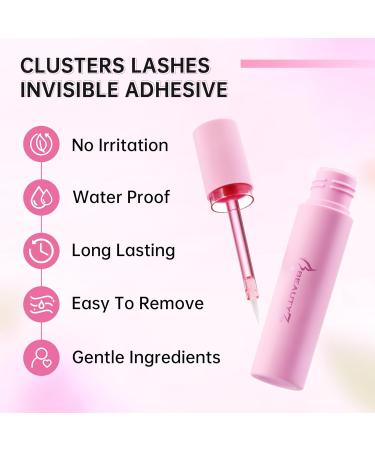 Beauty7 False Eyelash Glue Strong Hold False Lashes Glue Waterproof Latex Free Eyelash Glue Professional Transparent Strip Eyelash Adhesive White Lashes Glue Clear - Buy Online on GoSupps.com