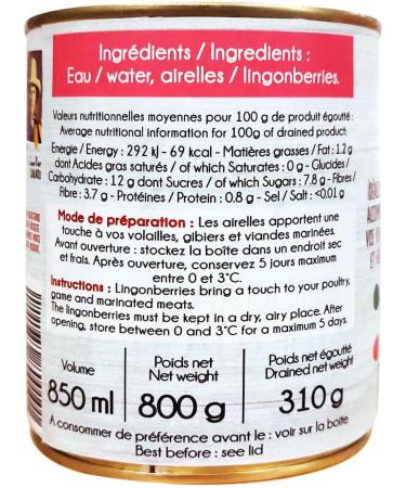 Sabarot - Canned lingonberries 310 g - Buy Online on GoSupps.com