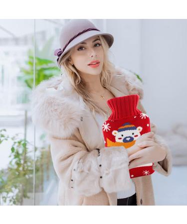Buy Maotouying 2L Heat Bottle for Children - Rubber Hot Water Bottle with Removable Knitting Cover - Ideal for Kids & Adults - Buy Online on GoSupps.com