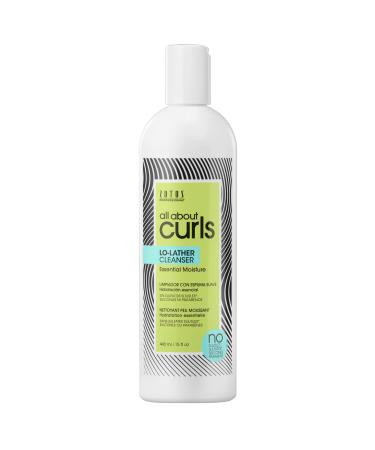 All About Curls Lo-Lather Cleanser Shampoo | Essential Moisture | Gentle Cleansing | Slightly Sudsy | All Curly Hair Types Lo-Lather Shampoo 15 Fl Oz (Pack of 1)