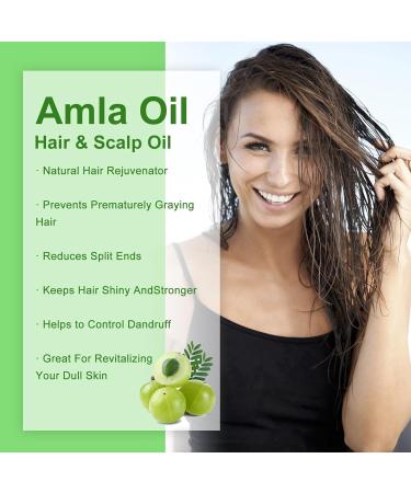 Amla Oil - Amla Hair Oil - Indian Amla Oil for Hair & Skincare - 100% Natural - Amla Oil for Natural Beautiful Long Soft & Strong Hair - Indian Hair Oil for Skin and Face (1) - Buy Online on GoSupps.com