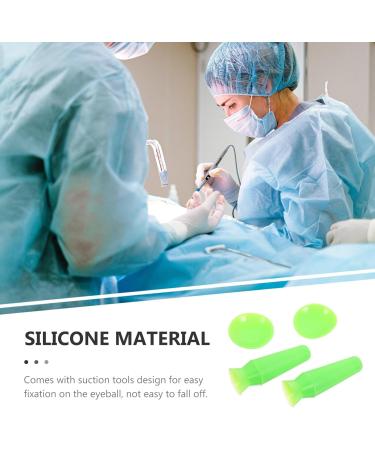 Minkissy Silicone Eye Protection Set | Eyeball Pad Cover & Protector for Surgery | Green | International Shipping Available - Buy Online on GoSupps.com
