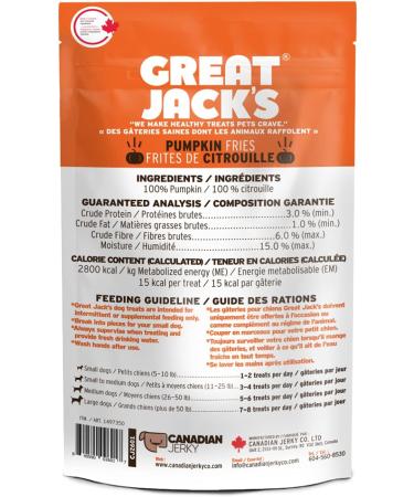 Great Jack's Air-Dried 100% Pumpkin Fries - Buy Online on GoSupps.com