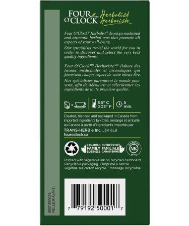 Four O'Clock Herbalist Detox Artichoke Herbal Tea Non-Gmo Kosher Gluten-Free 6 Packs of 20 Teabags - Buy Online on GoSupps.com